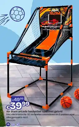 Dreamland Air Slam arcade basketbal spel met geluid aanbieding
