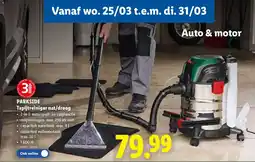 Lidl Parkside Tapijtreiniger Nat / Droog aanbieding