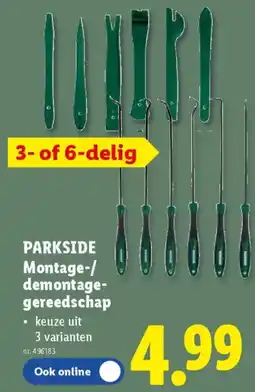 Lidl Parkside Montage / Demontage Gereedschap aanbieding