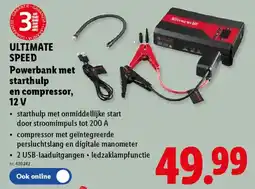 Lidl Ultimate Speed Powerbank met Starthulp en Compressor aanbieding