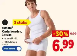 Lidl Esmara Onderhemden aanbieding