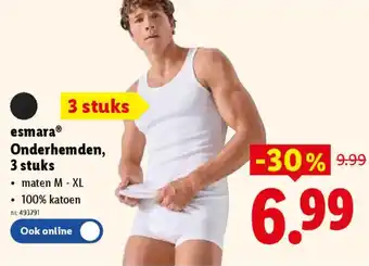 Lidl Esmara Onderhemden aanbieding