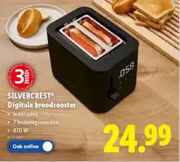 Lidl Silvercrest Digitale broodrooster aanbieding