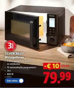 Lidl Silvercrest Microgolfoven aanbieding