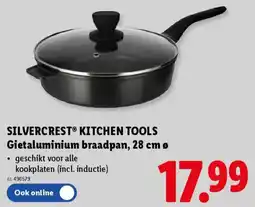 Lidl Silvercrest Kitchen Tools Gietaluminium Braadpan aanbieding
