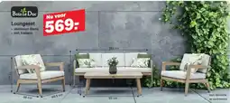 Van Cranenbroek Bois le Duc Loungeset aanbieding