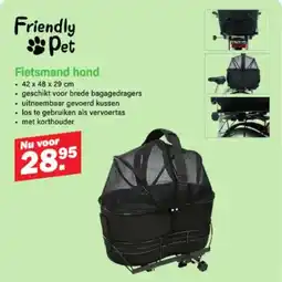 Van Cranenbroek Friendly Pet Fietsmand hond aanbieding