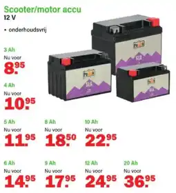 Van Cranenbroek Scooter / motor accu 12 V aanbieding