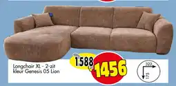 Budget Meubelen Longchair XL-2-zit kleur Genesis 05 Lion aanbieding