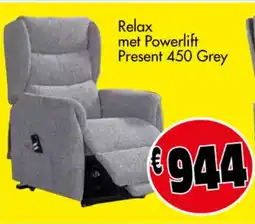 Budget Meubelen Relax met Powerlift Present 450 Grey aanbieding