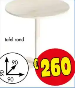 Budget Meubelen Tafel rond aanbieding