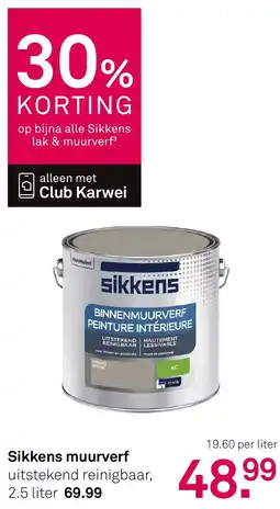 Karwei Sikkens Muurverf aanbieding