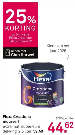 Karwei Flexa Creations Muurverf aanbieding