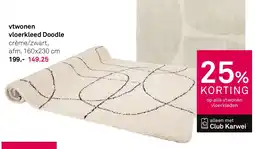 Karwei Vtwonen Vloerkleed Doodle aanbieding
