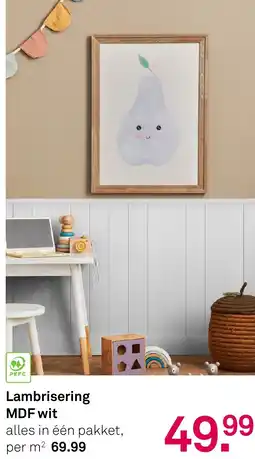 Karwei Lambrisering MDF wit aanbieding