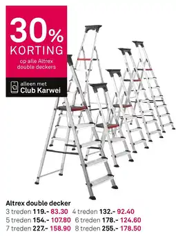 Karwei Altrex double decker aanbieding