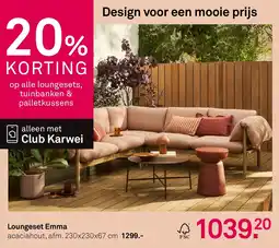 Karwei Loungeset Emma aanbieding