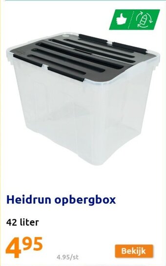 Action Heidrun opbergbox aanbieding