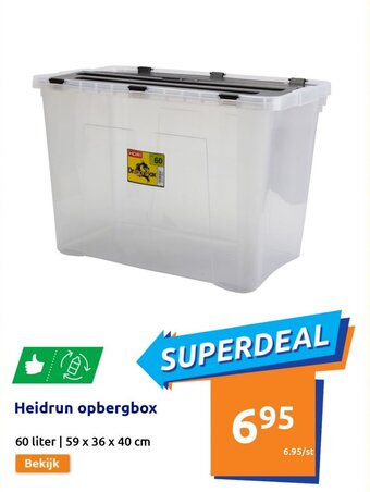 Action Heidrun opbergbox aanbieding