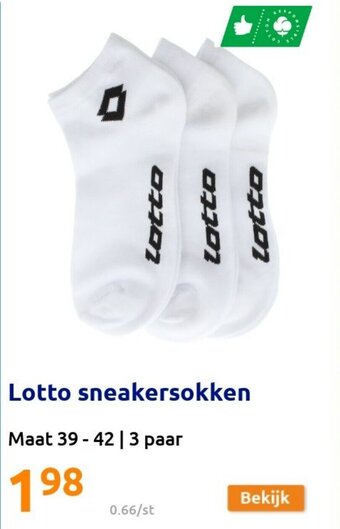 Action Lotto sneakersokken aanbieding