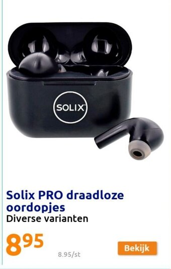 Action Solix Pro draadloze oordopjes aanbieding