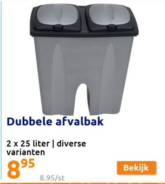 Dubbele afvalbak