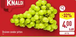 ALDI Druiven zonder pitten aanbieding