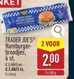 ALDI Trader Joe's Hamburger Broodjes aanbieding