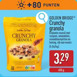 ALDI Golden Bridge Crunchy Granola aanbieding