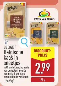 ALDI Belige Belgische Kaas in Sneetjes aanbieding