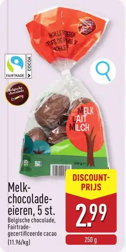 ALDI Melkchocolade Eieren aanbieding