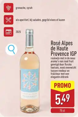 ALDI Rosé Alpes de Haute Provence IGP aanbieding