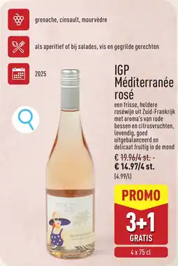 ALDI IGP Méditerranée Rosé aanbieding