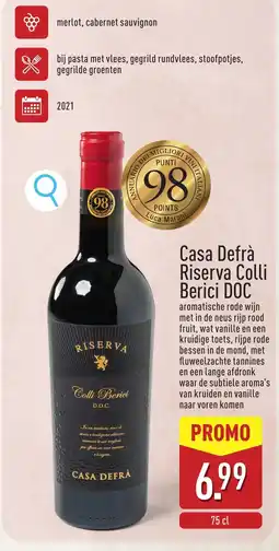 ALDI Casa Defrà Riserva Colli Berici DOC aanbieding