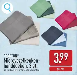 ALDI Crofton Microvezel Keukenhanddoeken aanbieding