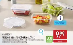 ALDI Crofton Glazen vershoudbakjes aanbieding