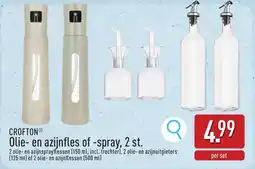 ALDI Crofton Olie en Azijnfles of Spray aanbieding