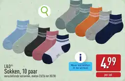 ALDI L&D Sokken aanbieding
