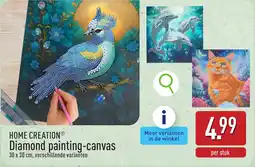 ALDI Home Creation Diamond Painting Canvas aanbieding