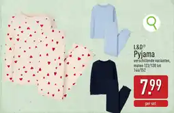 ALDI L&D Pyjama aanbieding