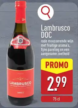 ALDI Lambrusco DOC aanbieding