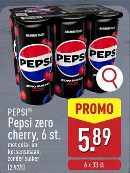 ALDI Pepsi Zero Cherry aanbieding