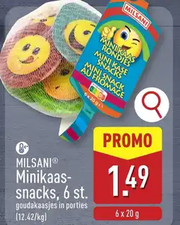 ALDI Milsani Mini Kaassnacks aanbieding