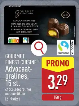ALDI Gourmet Finest Cuisine Advocaat Pralines aanbieding