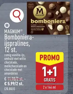 ALDI Magnum Bomboniera Ijspralines aanbieding
