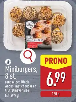 ALDI Miniburgers aanbieding