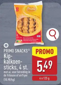 ALDI Primo Snacks Kip Kalkoensticks aanbieding