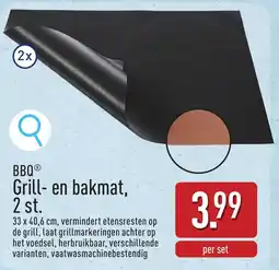 ALDI BBQ Grill en Bakmat aanbieding