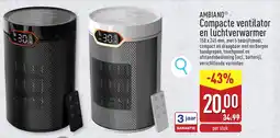 ALDI Ambiano Compacte ventilator en luchtverwarmer aanbieding