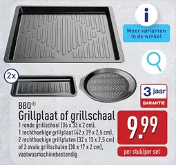 ALDI BBQ® Grillplaat of Grillschaal aanbieding